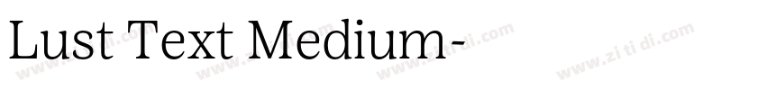 Lust Text Medium字体转换